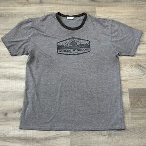 Vintage 1998 Walt Disney World Animal Kingdom Logo Brown XL T-shirt